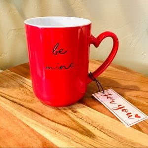 Valentines Day gift coffee cup mug love Be Mine tiered tray decor holiday